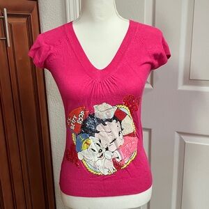 Vintage Betty Boop Pink Tank Top
